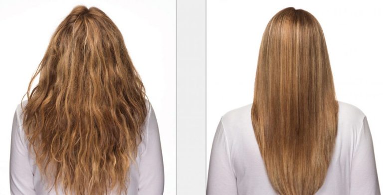 فرد الشعر بالبروتين